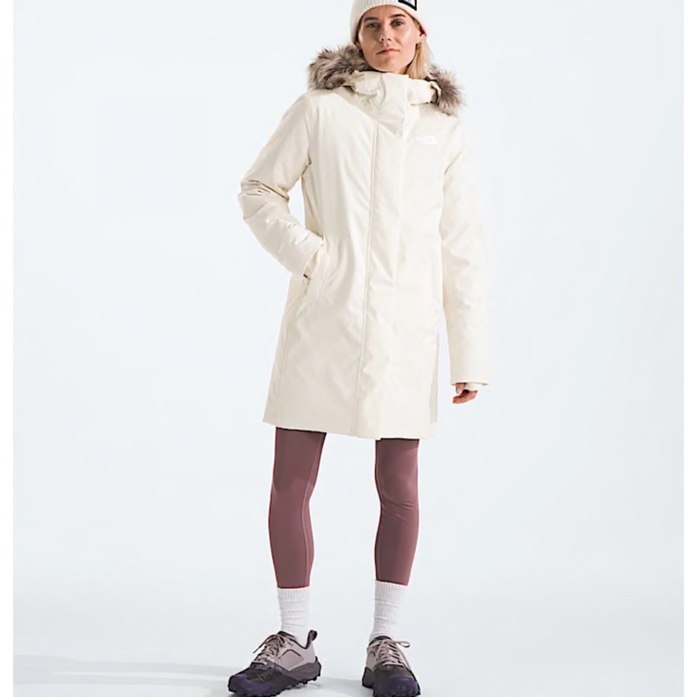 The North Face Women's White Parka Jacket